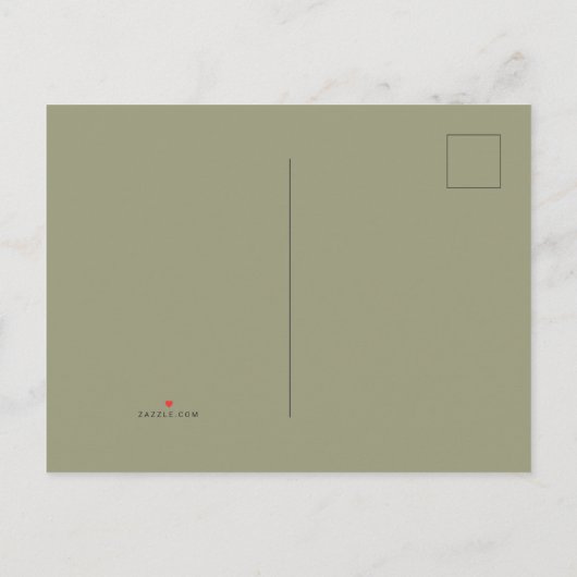 秋の水の色かぼちゃと花 インビテーションポストカード (裏面)