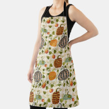 秋の水の色かぼちゃりんごギンガム