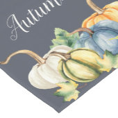 秋の水の色かぼちゃネイビーブルー ショートテーブルランナー (コーナー)