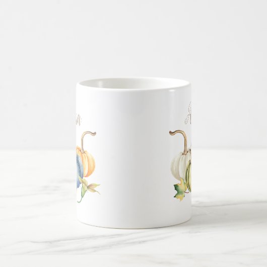 秋の水の色かぼちゃ コーヒーマグカップ (中央)