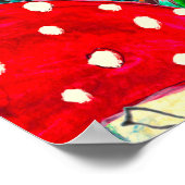 秋の水の色のシームレスなパタ葉ーン ポスター (角)