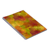 秋の水の色のジャーナル – 紅葉背景 ノートブック (右側)