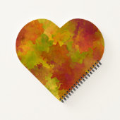 秋の水の色のジャーナル – 紅葉背景 ノートブック (裏面)