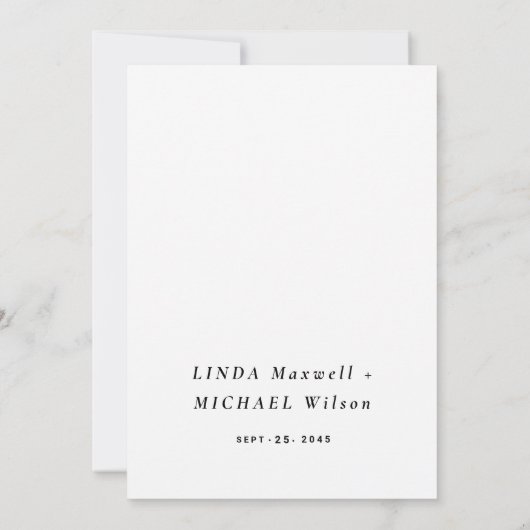 秋の水の色のスタイル結婚式招待状ザズル 招待状 (裏面)