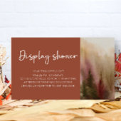 秋の水の色の森テラコタディスプレイシャワー エンクロージャーカード