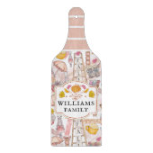 秋の水の色の秋手の要絵を描素 カッティングボード (正面)