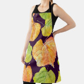 秋の水の色の花模様、シームレスなパターン。 エプロン (インサイチュ)