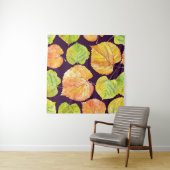 秋の水の色の花模様、シームレスなパターン。 タペストリー (インサイチュ(横))