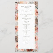 秋の水の色ボホ結婚式 プログラム (裏面)