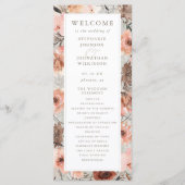 秋の水の色ボホ結婚式 プログラム (正面)