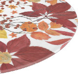 秋の水の色葉のバラ カッティングボード (角)