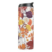 秋の水の色葉のバラ タンブラー (回転左)