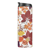 秋の水の色葉のバラ タンブラー (回転右)