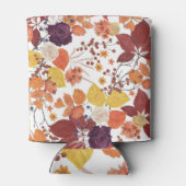 秋の水の色葉のバラ 缶クーラー (裏面)