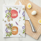 秋の水の色、シームレスな構成。 キッチンタオル (四つ折り)