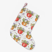 秋の水の色、シームレスな構成。 スモールクリスマスストッキング (正面 (吊り時))