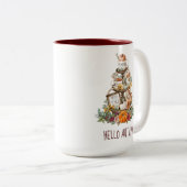 秋の水カラーカボンプキンスラテマグ ツートーンマグカップ (正面右)