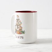 秋の水カラーカボンプキンスラテマグ ツートーンマグカップ (正面左)