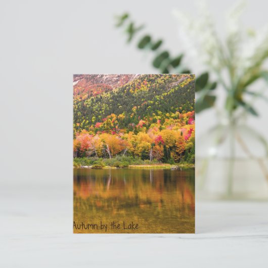 秋の水上はがき ポストカード (スタンド正面)