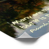 秋の水上飛行機クリスチャン写真ポスター ポスター (角)