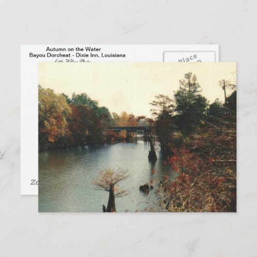 秋の水上 – はがき (正面/裏面)