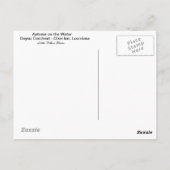 秋の水上 – はがき (裏面)