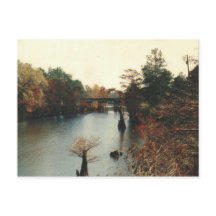 秋の水上 – はがき
