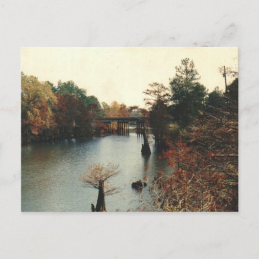 秋の水上 – はがき (正面)