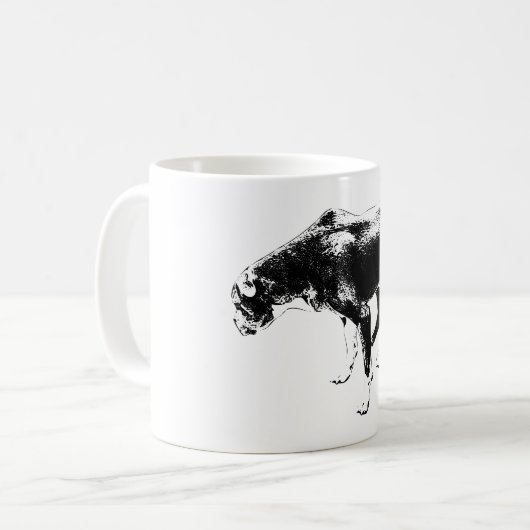 秋の水墨守 コーヒーマグカップ (正面左)