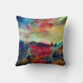 秋の水彩アートクッション クッション (裏面)