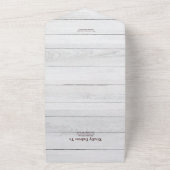 秋の水彩パンパス草のウェディング オールインワン招待状 (外側)