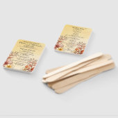 秋の水彩フローラテラコッタプログラム ハンドファン (組立なし)