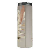 秋の水彩フローラモノグラム タンブラー (裏面)