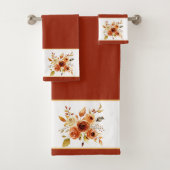 秋の水彩フローラ バスタオルセット (インサイチュ)