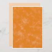 秋の水彩ベイビーシャワーの背景 招待状 (正面/裏面)