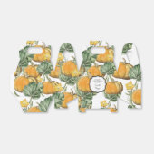 秋の水彩ヴィンテージカボチャ  フェイバーボックス (折り畳みなし)