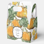 秋の水彩ヴィンテージカボチャ  フェイバーボックス (オープン)