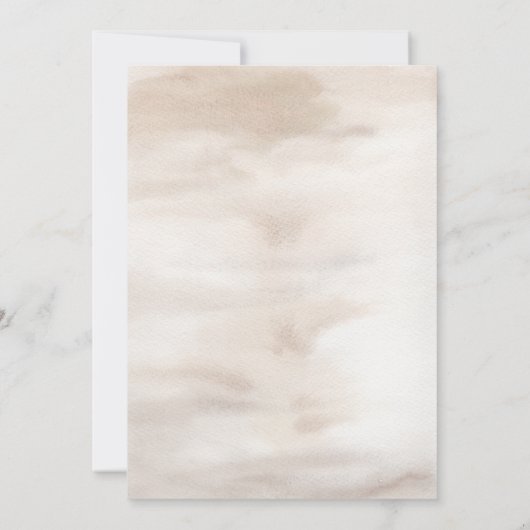 秋の水彩保保フローラ結婚ズ 招待状 (裏面)