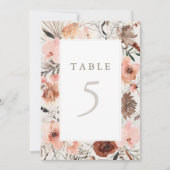 秋の水彩保結婚保のテーブル番号 (正面)