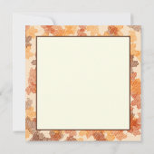 秋の水彩平和ガール歩く (裏面)