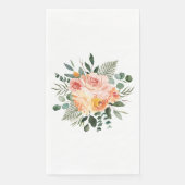 秋の水彩画風 ピーチピンクの花束 (正面)