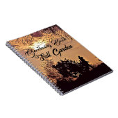 秋の水彩画 sunset 風景 ガーデニング ノートブック (右側)