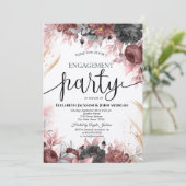 秋の水彩花エンゲージメント 招待状 (スタンド正面)