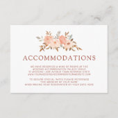 秋の水彩花モチーフのウェディングステイション エンクロージャーカード (正面)