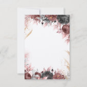 秋の水彩花披露宴 招待状 (裏面)