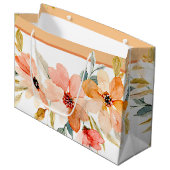 秋の水彩花 ラージペーパーバッグ (正面アングル)