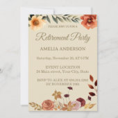 秋の水彩離れフローラ除去パーティー 招待状 (正面)