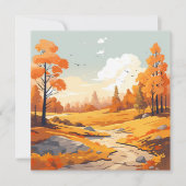 秋の水彩風景 (正面)