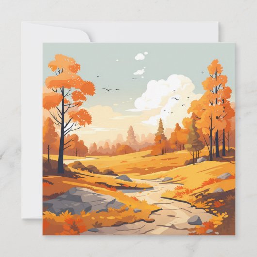 秋の水彩風景 (正面)