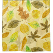 秋の水彩2 シャワーカーテン (正面)